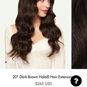 Never used Luxy Halo dark brown extensions, didn’t match my hair color